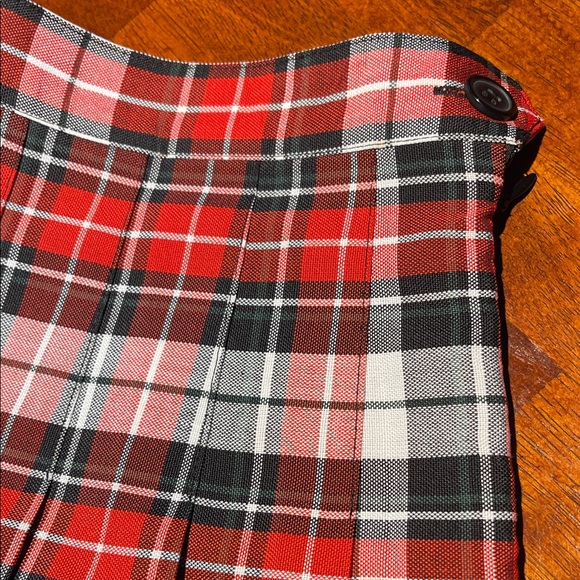 AMERICAN APPAREL XS Red and Black Skirt - Picture 3 of 5